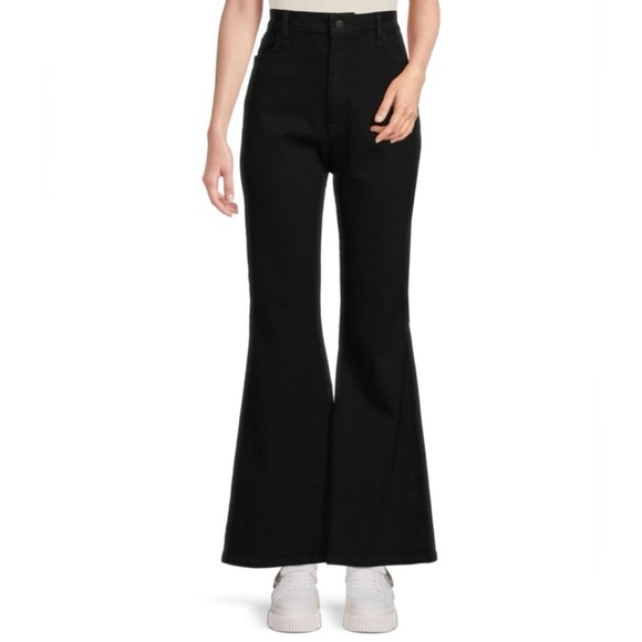 HUDSON JEANS EUC 25 Heidi High Rise Flare Jeans in “Divine” Black - Picture 1 of 6